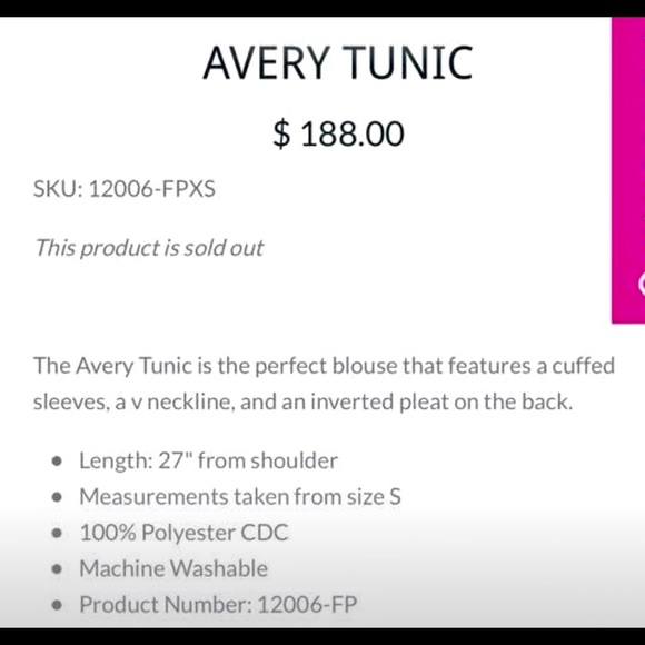 Crosby “Avery”  Tunic - Picture 5 of 5